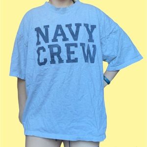 Navy Crew Vintage T-Shirt